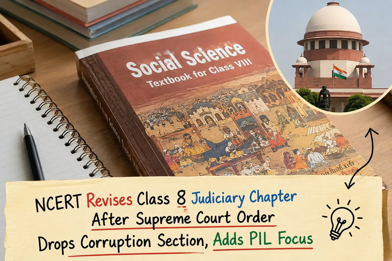 NCERT Revises Class 8 Judiciary Chapter After Supreme Court Directions; Focus Shifts to PILs